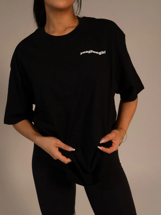 The Glow T-Shirt | Oversized, Black