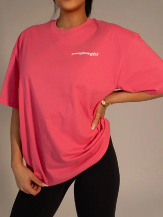 The Glow T-Shirt | Oversized, Hot Pink